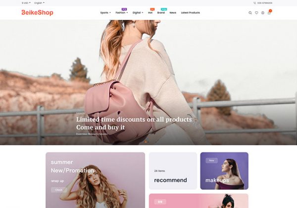 BeikeShop外贸跨境电商网站系统源码PHP商城源码最新版开源可运营跨境电商源码（中英文）-魅力源码