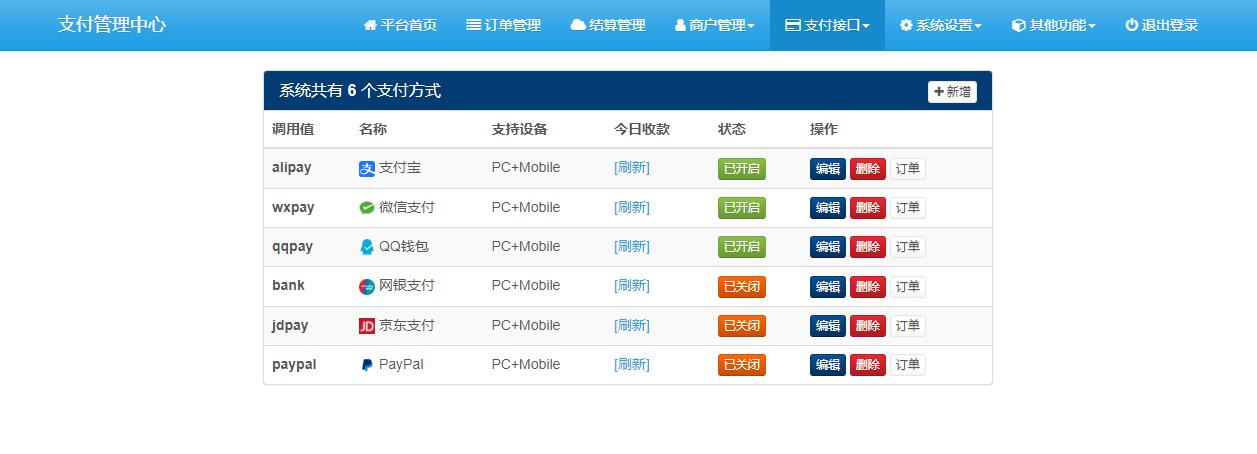 图片[5]-2024开源运营版聚合支付系统/多商家/三方代收/微信H5/当面付H5支付/支付宝手机H5/代收系统源码