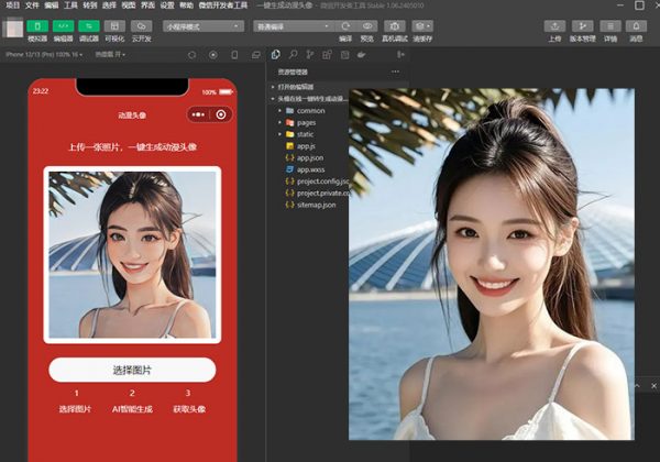 AI人脸动漫头像生成系统小程序源码在线生成动漫头像卡通动漫头像生成diy动漫头像制作小程序源码-魅力源码