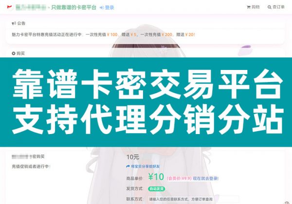 全自动发卡商城源码个人在线自动发卡网源码异次元发卡网源码荔枝发卡虚拟货源卡密寄售系统免签约支持USDT-魅力源码