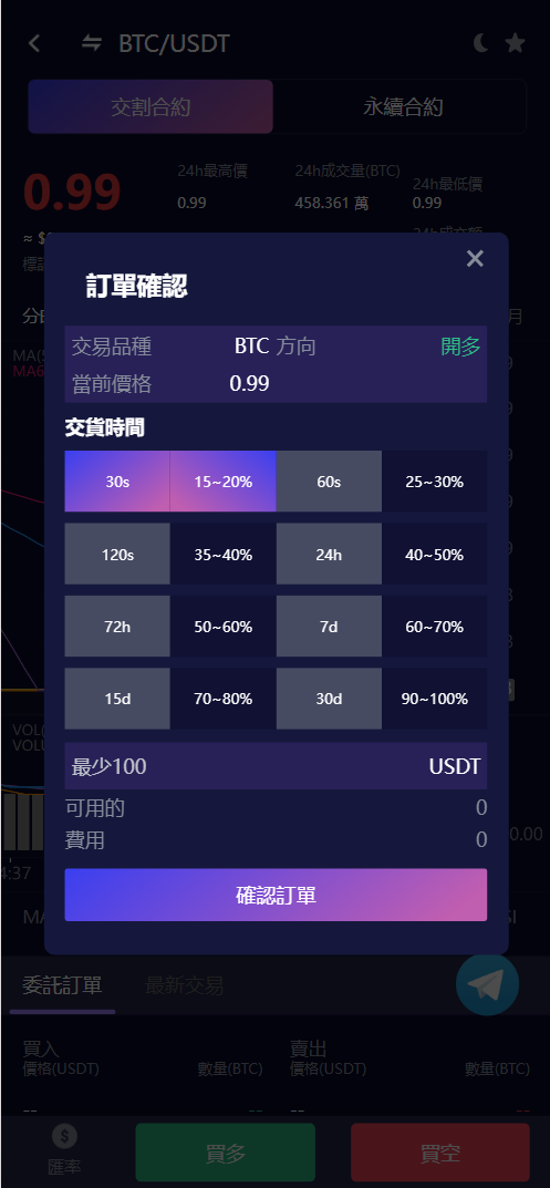 图片[10]-Vexus多语言虚拟货币交易所/Java交易所源码/模拟账户+现货交易+永续合约+交割合约+基金理财+锁仓挖矿+质押贷款+闪兑