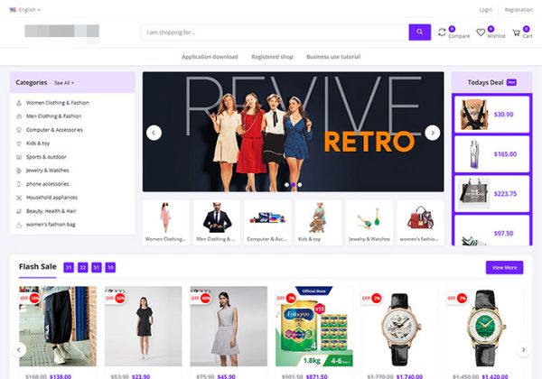 多语言跨境电商外贸商城/海外商城自营源码/外贸商城系统-b2b2c|商户入驻|随机物流|信用分|平台代发-魅力源码