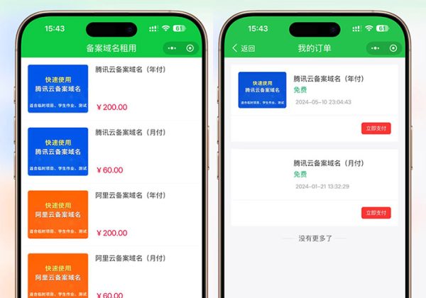 二级域名分发小程序源码/全自动解析/到期自动删除解析/支持腾讯云/阿里云全自动解析-魅力源码